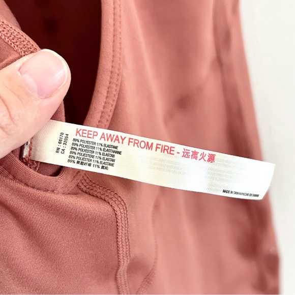 Free People Movement Side To Side Onesie Fitted Jumpsuit In Coral Clay Medium - Picture 9 of 10